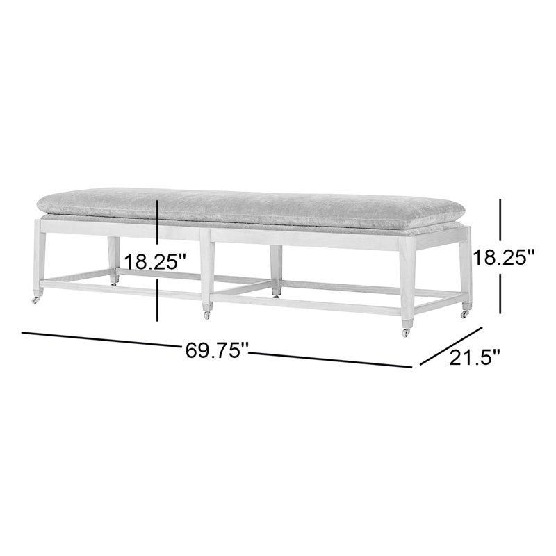 Eleanor Upholstered Bench, Altair Sienna