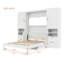 Lit escamotable Murphy avec placard, tiroirs et tablettes