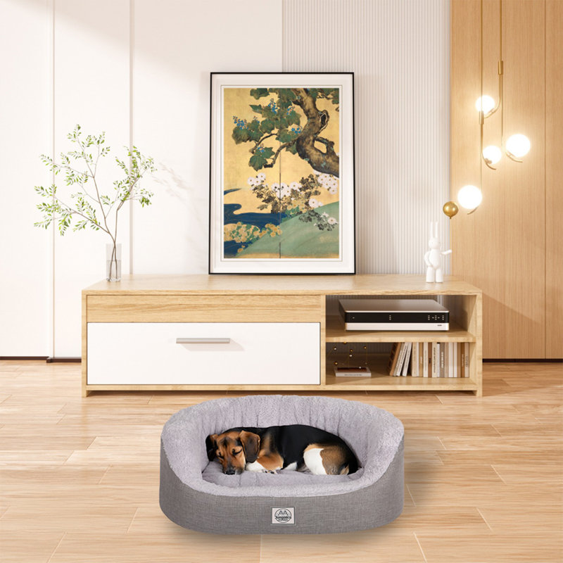 Jungolica Orthopedic Pet Bed, 80cm H x 70cm W x 22cm D, Grey