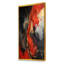 Volcan rouge et doré VI - art mural abstrait-429705085-463067477