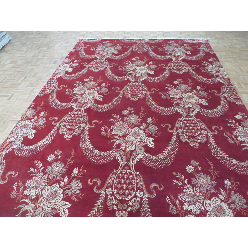 Tapis intérieur de la laine 9 pi 1 po x 12 pi 2 po one-of-kind à la main noué la Bearfield