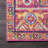 Aliece Bohemian Medallion Power Loom Performance Pink/Orange Rug-768853836