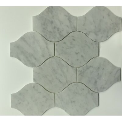 Bianco Carrara 11"" x 13"" Marble Novelty Mosaic Wall & Floor Tile -  Stone & Tile Shoppe, HL-WJ512