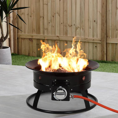 Rosalind Wheeler Talleyville 25.5Cm H x 48Cm W Propane Outdoor Fire Pit |  Wayfair.co.uk