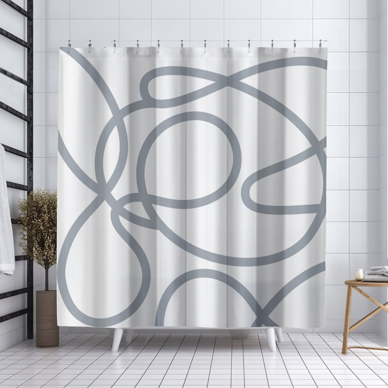 Rideau de douche Coco, Gris