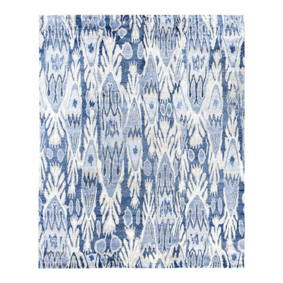 Overdyed One-of-a-Kind Rectangle 8'1" X 10'1" Hand Knotted Area Rug