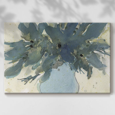 Blue Vintage Charm II -Gallery Wrapped Cavas