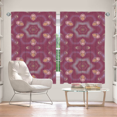 Paire de rideaux obscurcissant en polyester Amryn