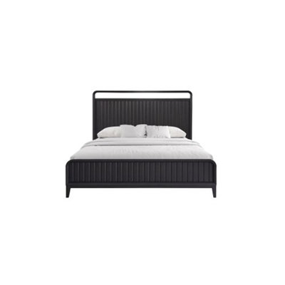 Élégant lit plateforme de style traditionnel