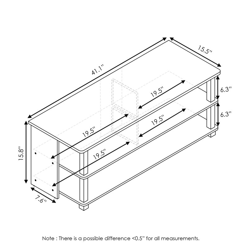Annandale Unfinished TV Stand for TVs up to 48" with Fireplace Included, Espresso/Black