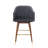 Grieteke 28'' Velvet Upholstered Bar Stool with Rubberwood Legs-1987071839