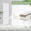 Porte pré-assemblée, porte de grange coulissante à 3 panneaux en H 80 po à surface blanche pré-assemblée avec portes peintes en bois manufacturé (fermeture en douceur incluse)-127381139-127381138