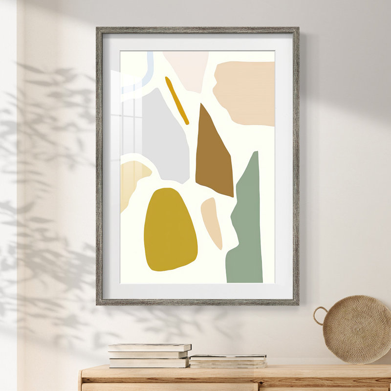 Pastel avec taches sur toile, Vieilli, H 28,5 po x l 20,5 po