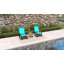 Fauteuil oscillant d'extérieur, fauteuil de patio avec structure en acier, brun mélangé