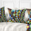 Coussin contemporain à motif géométrique fractal-582575514