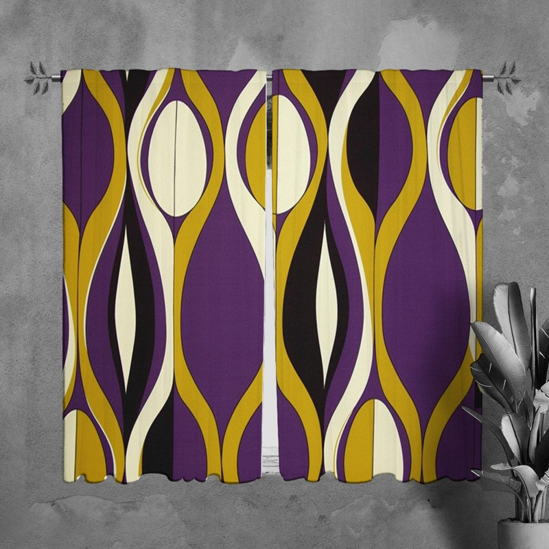 Seidy Room Darkening Curtain Pair, 20" W x 61" L