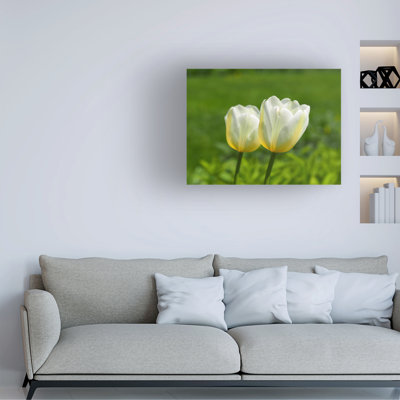 Œuvre sur toile jaune Suzanne Bonin