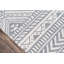 Tapis ivoire / gris en laine fait à la main Adhley-947027550