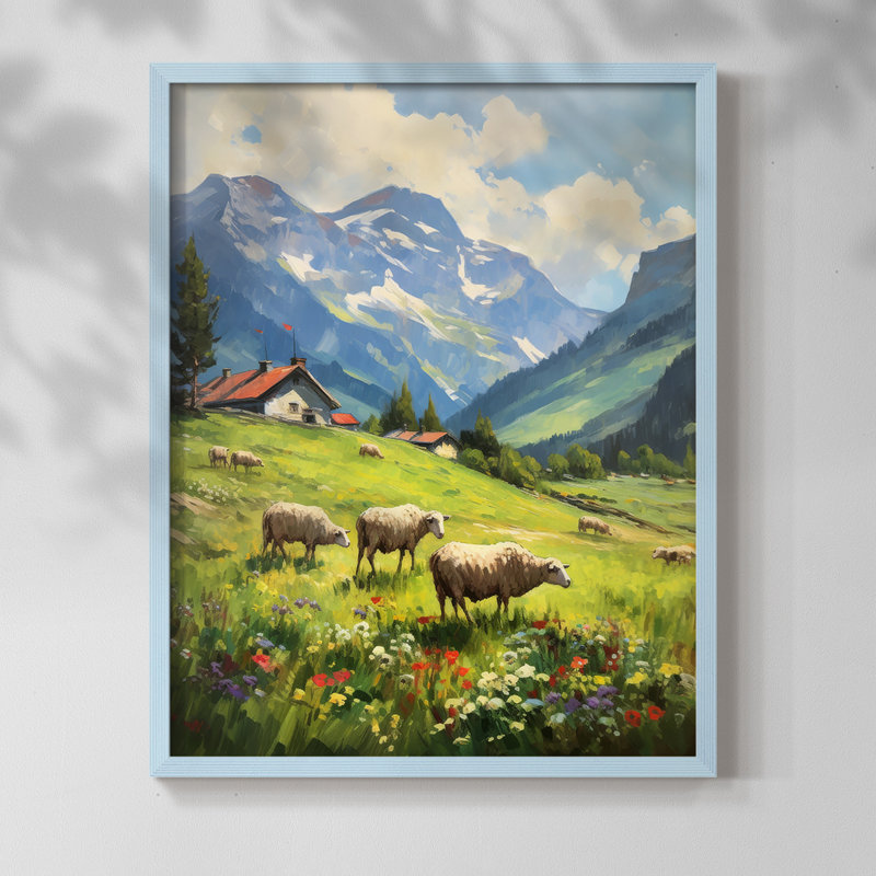 ANIMALS Series CECIV - Impression encadrée de qualité supérieure - Prêt à être accroché - Aucun clou requis, H 11 po x l 9 po