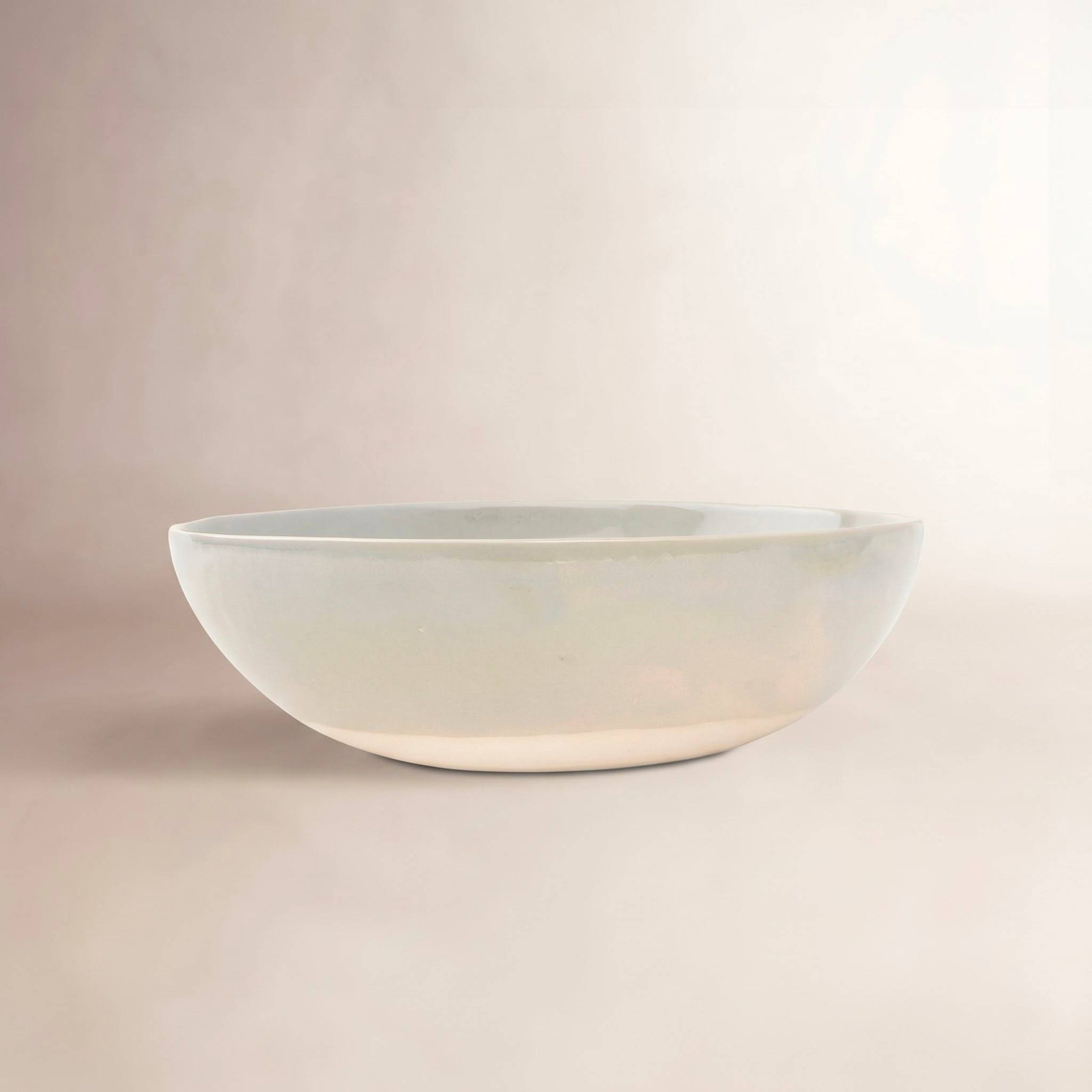 Shell Bisque Porcelain Serving Bowl, Gray