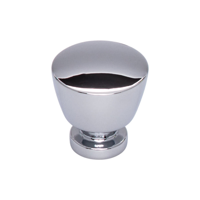 Allendale 1 1/8" Diameter Round Knob, Polished Chrome, 1 1/4" Knob Diameter