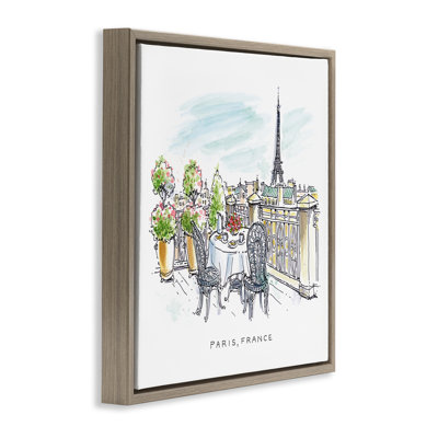 Art mural sur toile flottant Paris, Paris, par Angela Steahling