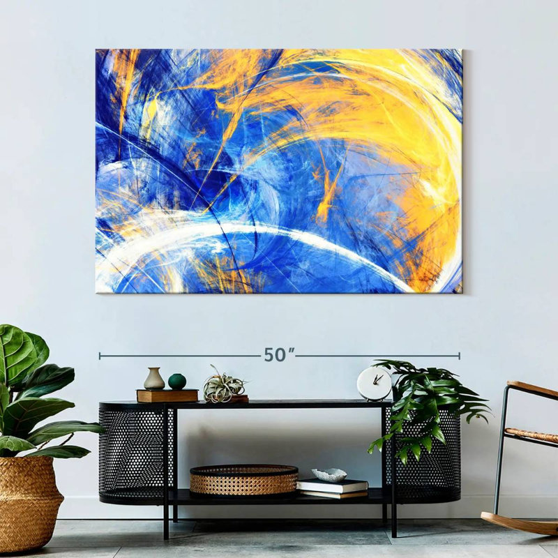 Avery Sunny Abstract Texture, 34" H x 51" W