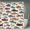 Rideaux de douche Colorful Fish Illustration, 71 x 71