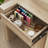Height Adjustable Craft Table With Storage Cabinet