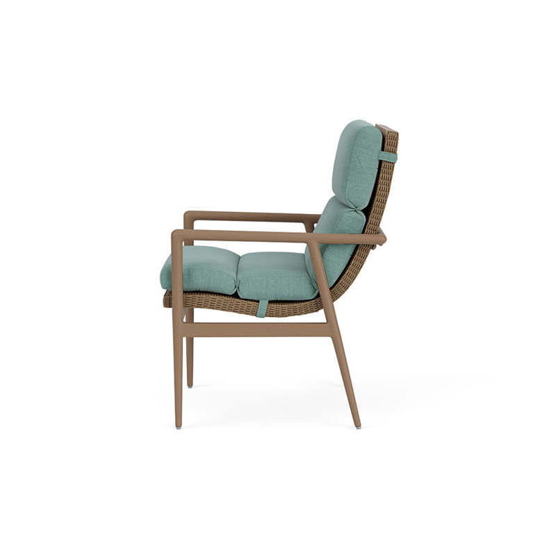 Cascade Outdoor Dining Armchair, Loveboat Mint, Fawn