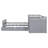 L-Shaped  Space-Saving Twin Loft And  Twin  Platform Bed With 7 Drawers And Full Guardrails(GRAY)