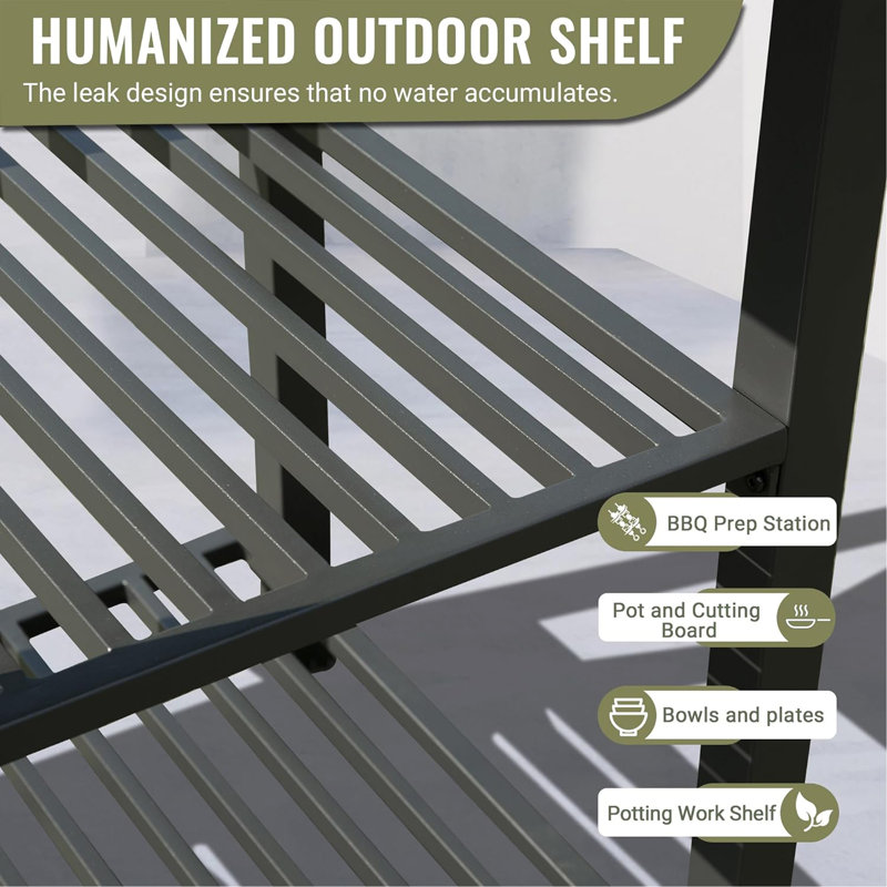 Outstanding Outdoor Kitchen Island With Versatile Storage And Stylish Design