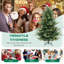  6 Ft Artificial Xmas Tree With 778 Pvc Pe Branch Tips 240 Warm White Led Lights-1072456104