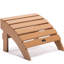 Repose-pieds de mobilier d'extérieur toutes saisons, - repose-pieds de jardin confortable brun, météo