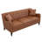 Classic Tufted Sofa with Nail-Head Trim and Solid Frame, Includes Throw Pillows-135266349