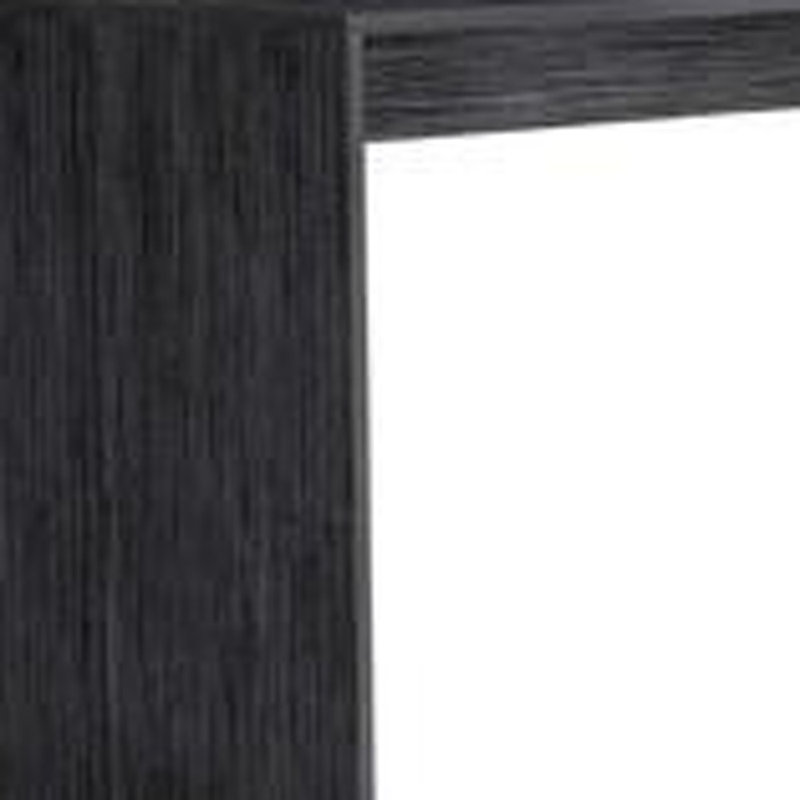 Axis 60" Grey L Shape Computer Desk, Smoky Oak