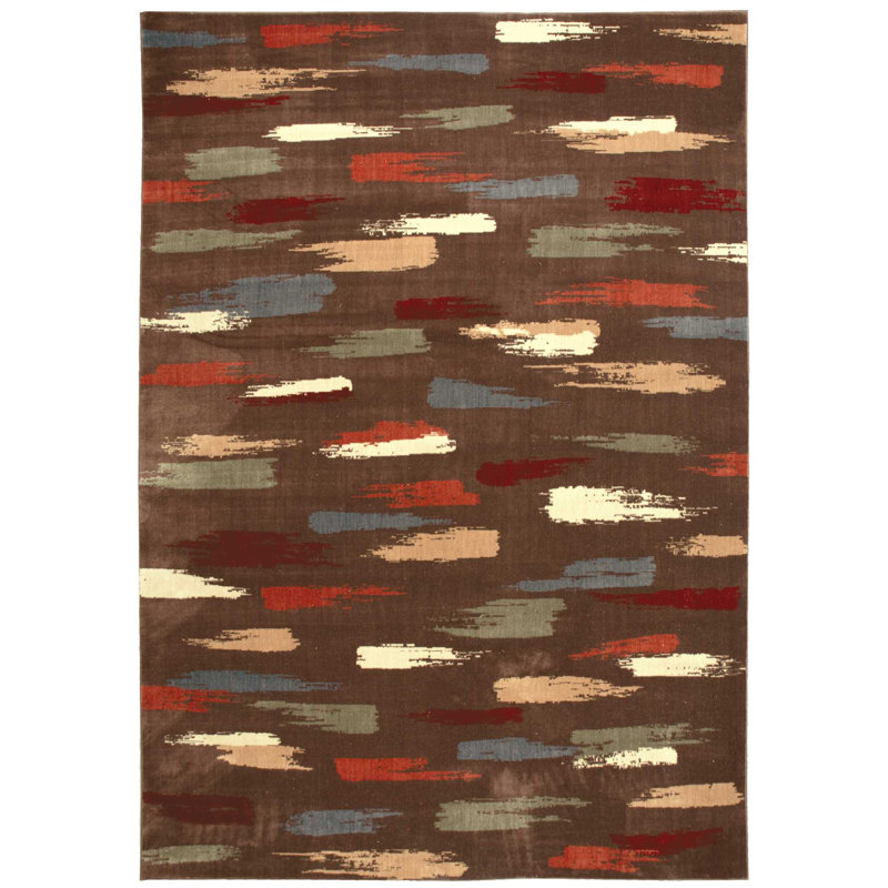 Tapis chocolat en laine Issabel, Rectangle 9 pi 6 po x 13 pi