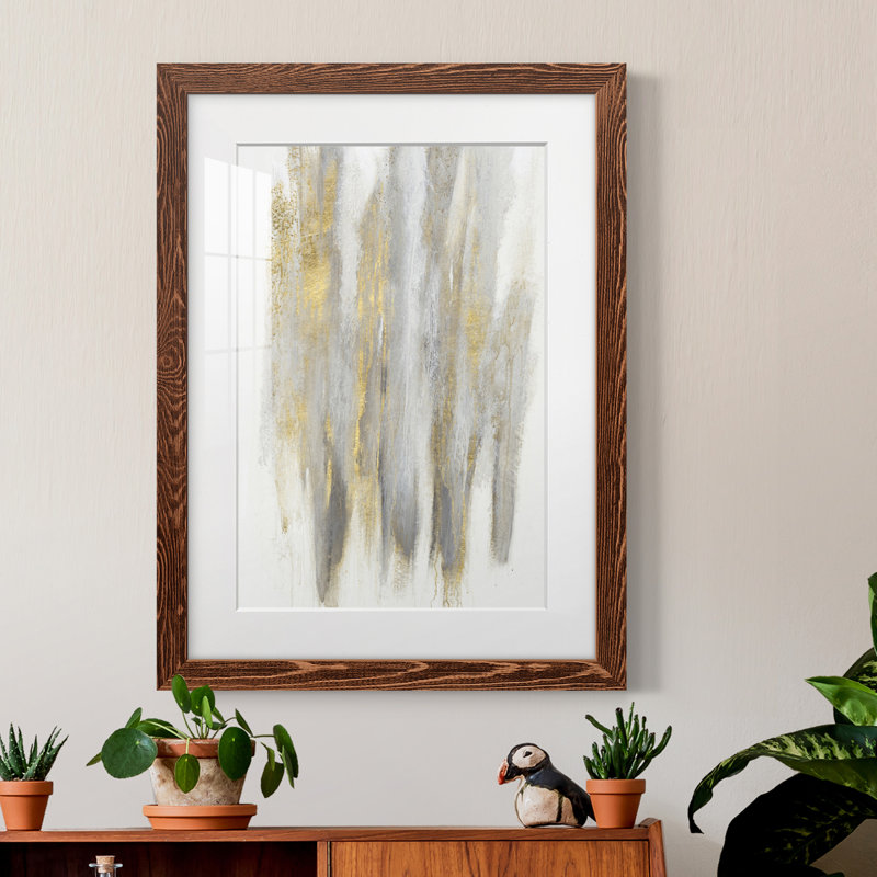 Free-Flowing II - Peinture encadrée, Cadre en érable, H 24 po x l 20 po x P 1 po