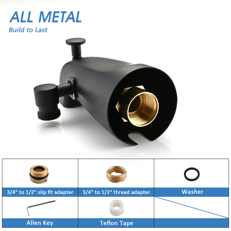 Wall Waterfall Faucet, Matte Black