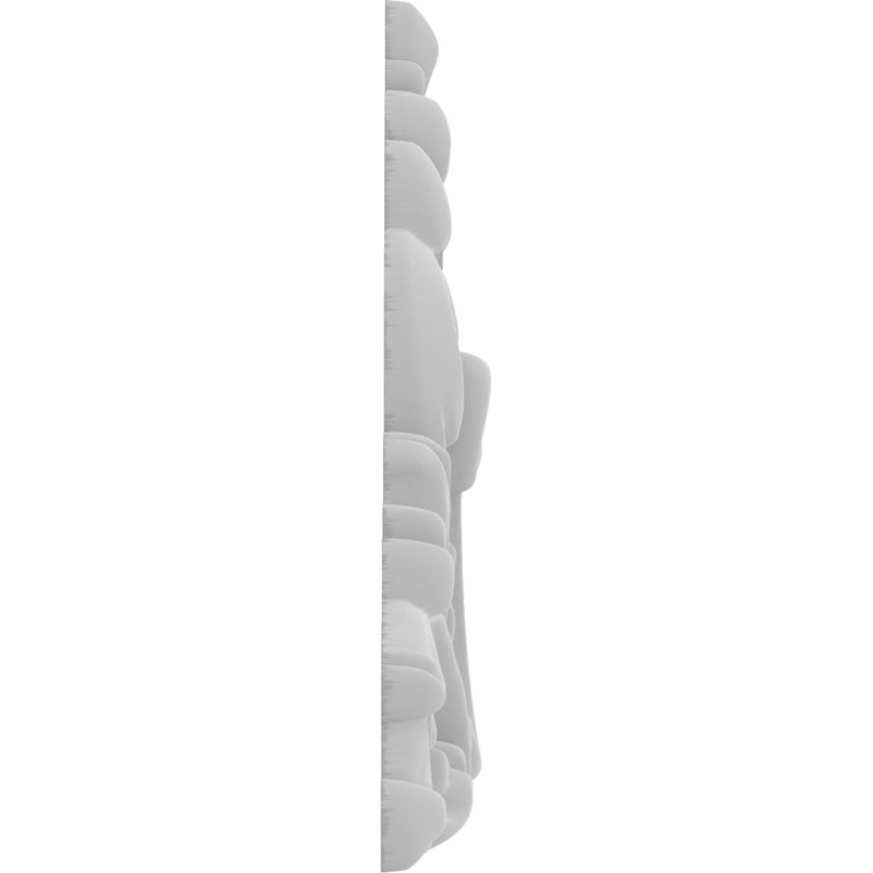 Rosette Edgerton, H 2 po x l 1,5 po x P 0,25 po
