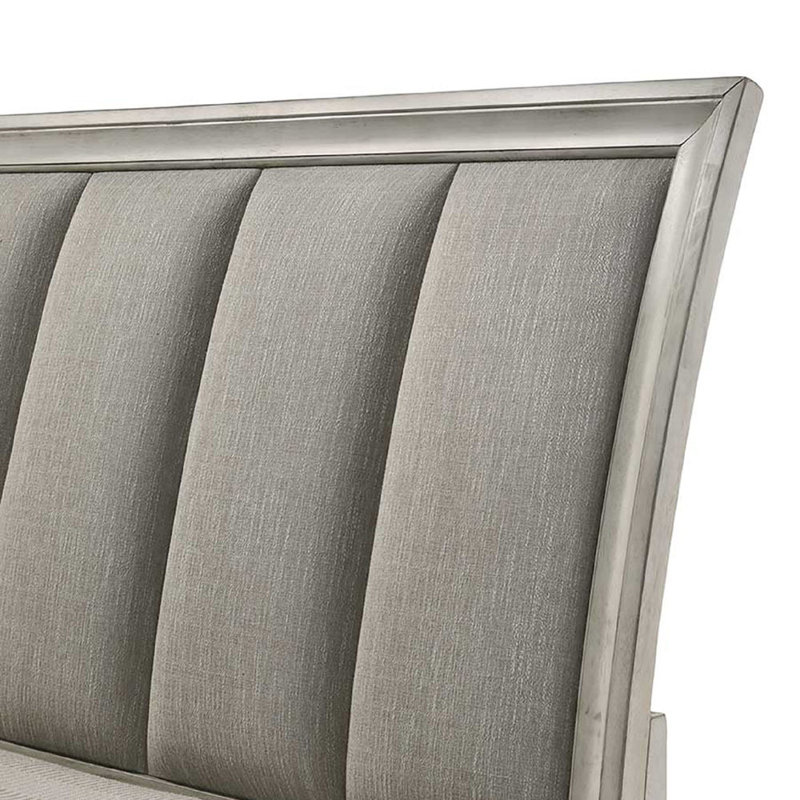 Lit plateforme grand avec rangement 1pc, Blanc / Blanc