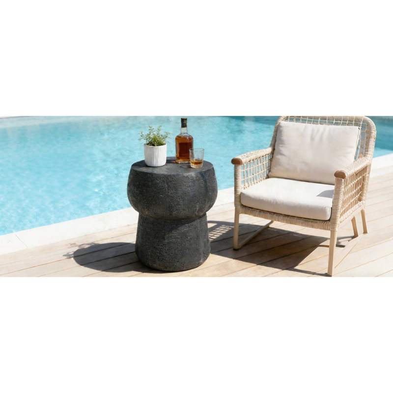 Tables de patio modernes, table d'appoint Mgo