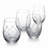 4-Piece Stemless Etched Drinking Red Wine Glasses