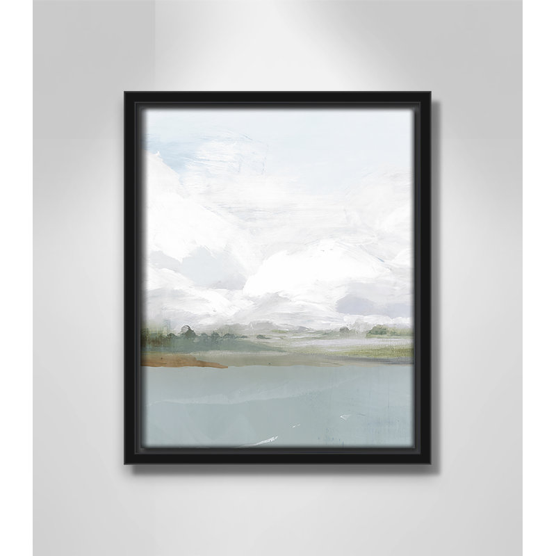 «All Shore - Floater Frame», reproduction d'art sur toile, H 11,5 po x l 9,5 po, Noir