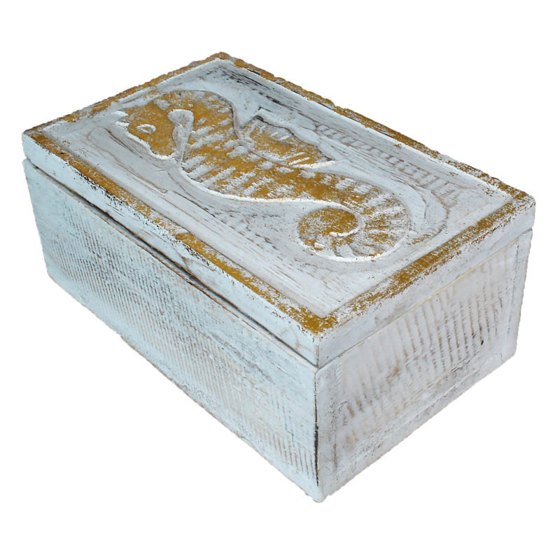 Ensemble de boîtes en bois 2 pièces, Blanc