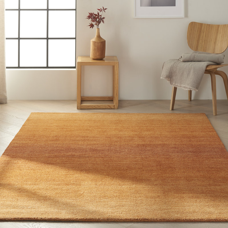 Linear Glow Wool Hand Woven Area Rug, Rectangle 160 x 226cm