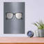 Trinx 'Glasses' by GraphINC, Metal Wall Art, 12"x16"