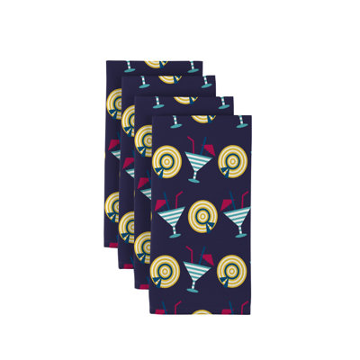 Landen Polyester Abstract Square Napkin