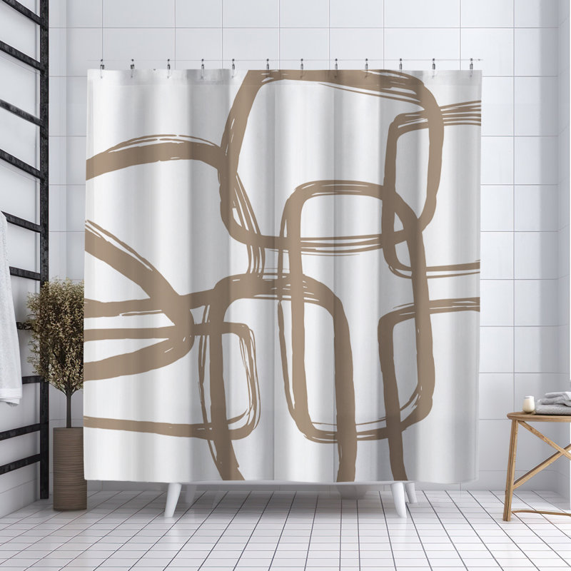 Coco Shower Curtain, Beige