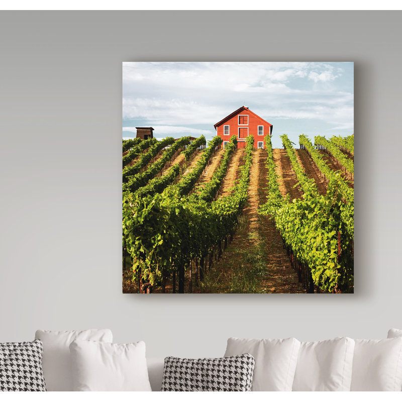 «Dry Creek Barn» par Breonna, reproduction de photo sur toile tendue, H 14 po x l 14 po x P 2 po